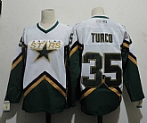 Dallas Stars #35 Turco Green White 2003 CCM Throwback Stitched NHL Jersey,baseball caps,new era cap wholesale,wholesale hats